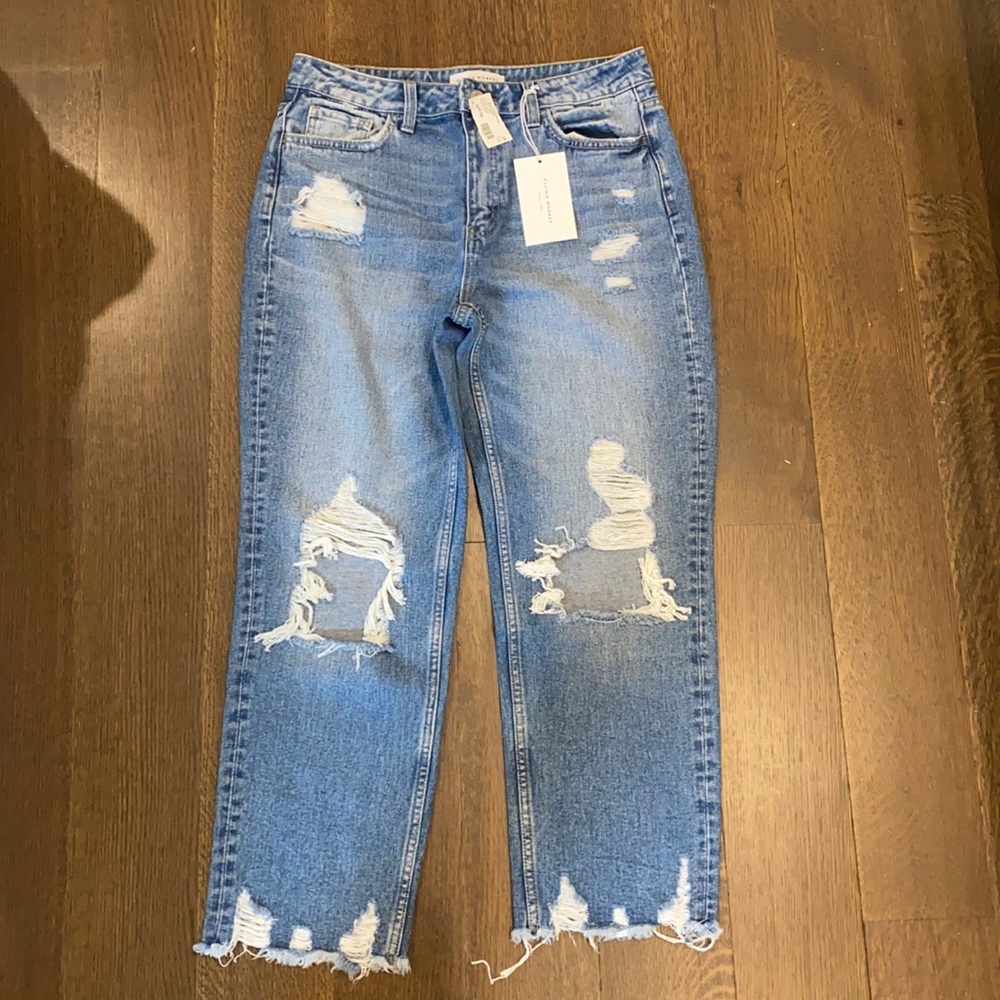 Flying Monkey - Distressed Crop Jeans/Capris
